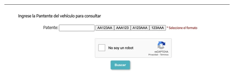 Paso 2 para consultar o cambiar el turno de la VTV en Mercedes